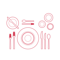 Objects Table Settings Formal Table Setting Silhouette Cutting Svg Files, Free Vectors File